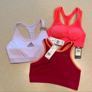 Adidas and Under Armour Sports Bra Bundle